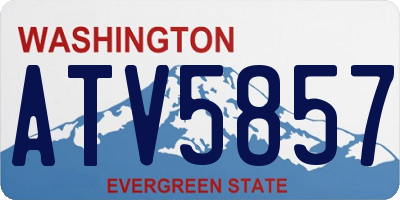 WA license plate ATV5857