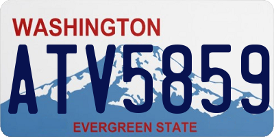 WA license plate ATV5859
