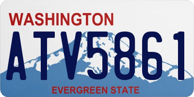 WA license plate ATV5861