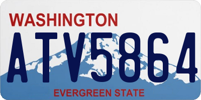 WA license plate ATV5864