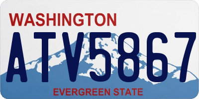 WA license plate ATV5867