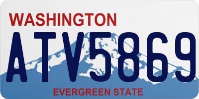 WA license plate ATV5869