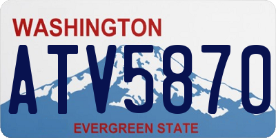 WA license plate ATV5870