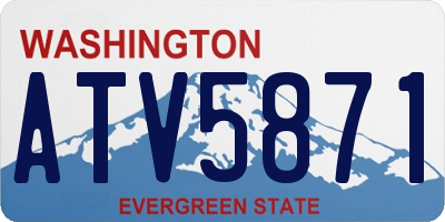 WA license plate ATV5871