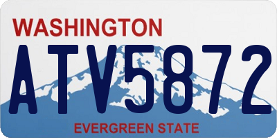 WA license plate ATV5872