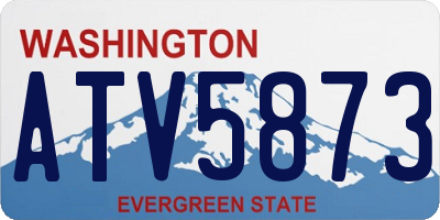 WA license plate ATV5873