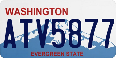 WA license plate ATV5877