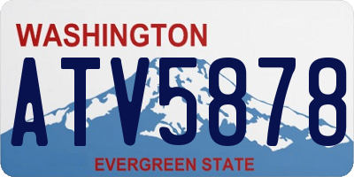 WA license plate ATV5878