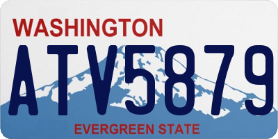 WA license plate ATV5879