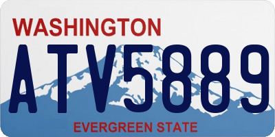 WA license plate ATV5889