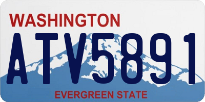 WA license plate ATV5891