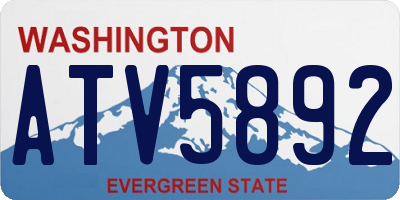 WA license plate ATV5892