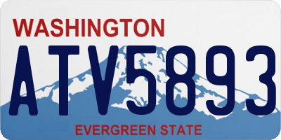 WA license plate ATV5893