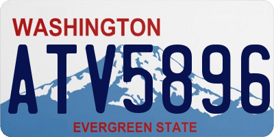 WA license plate ATV5896