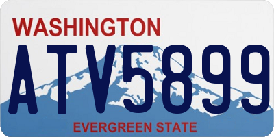 WA license plate ATV5899