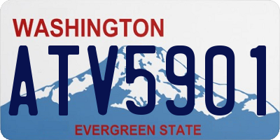 WA license plate ATV5901