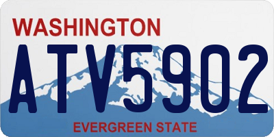 WA license plate ATV5902