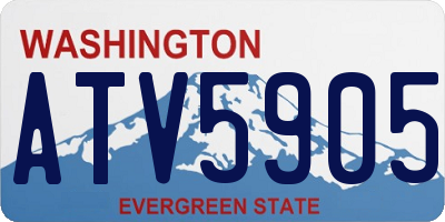 WA license plate ATV5905