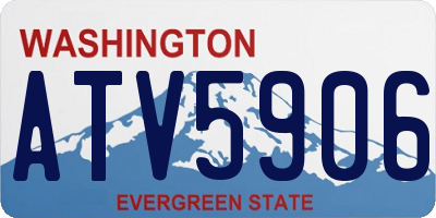 WA license plate ATV5906