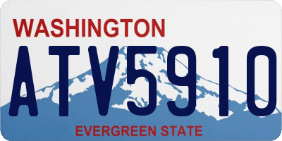 WA license plate ATV5910