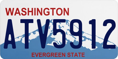 WA license plate ATV5912