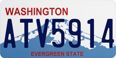 WA license plate ATV5914