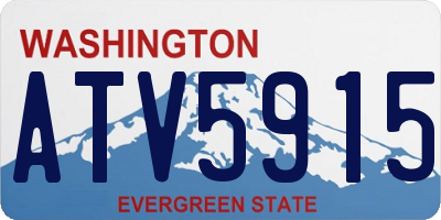 WA license plate ATV5915