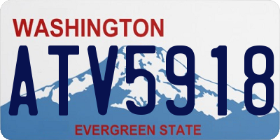 WA license plate ATV5918