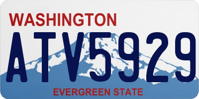 WA license plate ATV5929