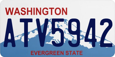 WA license plate ATV5942