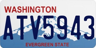 WA license plate ATV5943