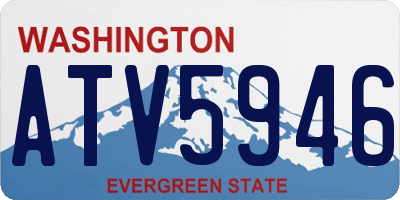 WA license plate ATV5946