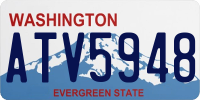 WA license plate ATV5948