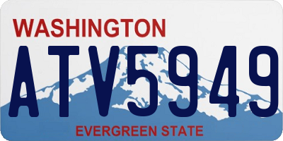 WA license plate ATV5949