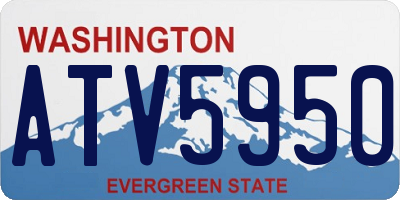WA license plate ATV5950