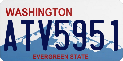 WA license plate ATV5951