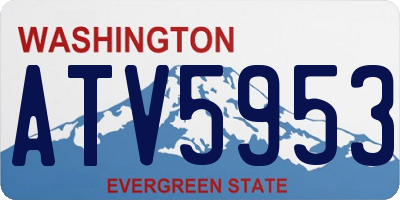 WA license plate ATV5953