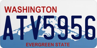 WA license plate ATV5956