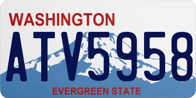 WA license plate ATV5958