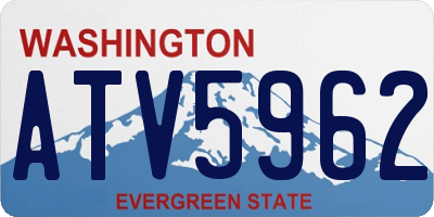 WA license plate ATV5962