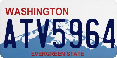 WA license plate ATV5964