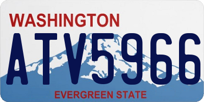 WA license plate ATV5966