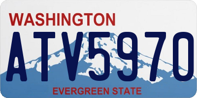 WA license plate ATV5970