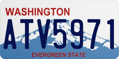 WA license plate ATV5971