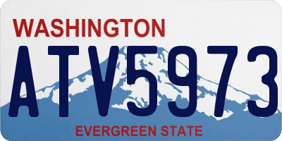WA license plate ATV5973