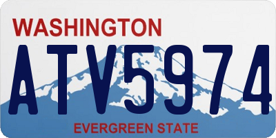 WA license plate ATV5974