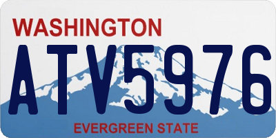 WA license plate ATV5976