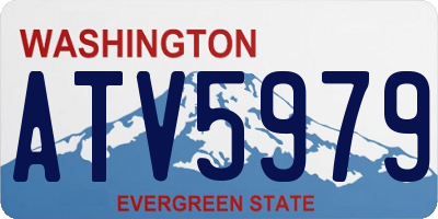 WA license plate ATV5979