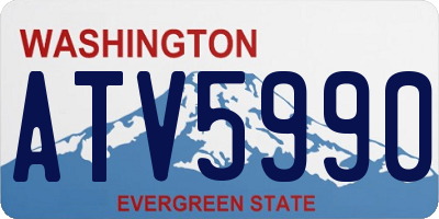 WA license plate ATV5990