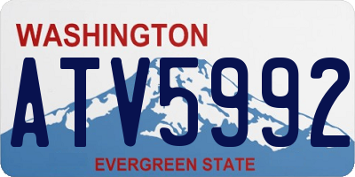 WA license plate ATV5992